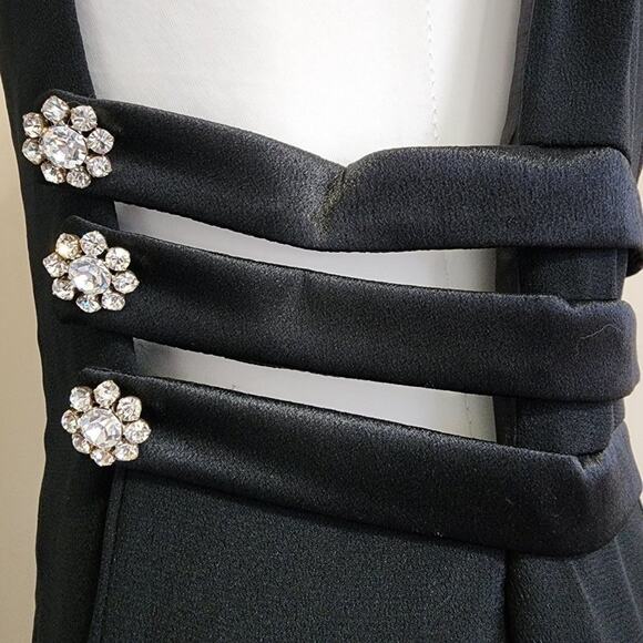 JESSICA McClintock Vintage Black Cocktail Dress Size‎ 10 - Picture 5 of 10